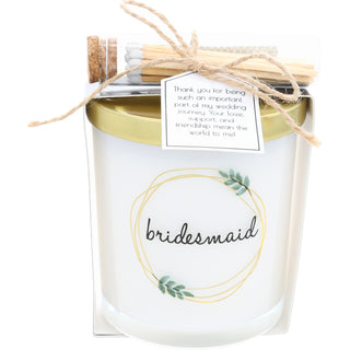 Bridesmaid 10 oz - 100% Soy Wax Candle with Matches Scent: Tranquility