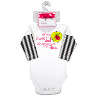 Sassy Diva Long Sleeve Onesie