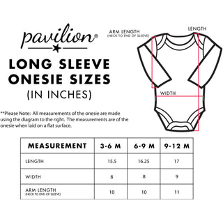 Coral Sky Long Sleeve Onesie (6-9 Months)