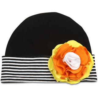 Candy Corn Flower Hat (0-12 Months)