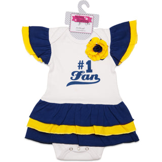 Blue & Gold #1 Fan Onesie Dress