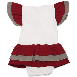 Crimson & Gray #1 Fan Onesie Dress 0-6 Months