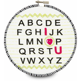 Sassy Diva I Love You Alphabet 6.75" Wall Covering