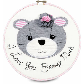 Prima Ballerina I Love You Beary Much 9.5" Wall Covering