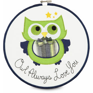 Grasshopper Owl Always Love You 9.5" Wall Covering