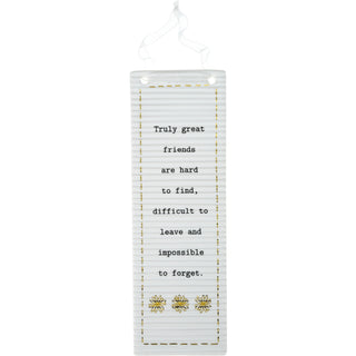 Great Friends 7.25" Hanging Plaque