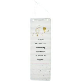 Always Believe 7.25" Hanging Plaque