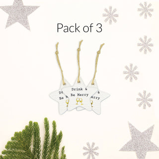 Be Merry 1.5" Mini Tag (Set of 3)