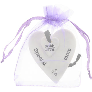 Special Mom  3" Ceramic Keepsake Heart Plaque