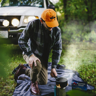 Out Hunting Orange Adjustable Hat