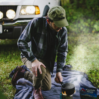 Out Camping Olive Adjustable Hat