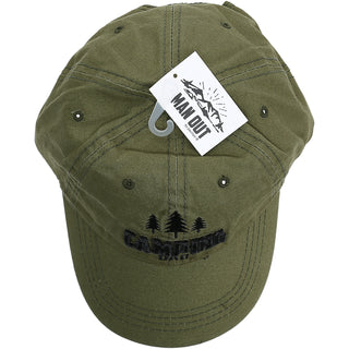 Camping Dad Olive Adjustable Hat