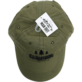 Camping Dad Olive Adjustable Hat