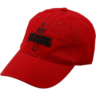 Out Fishing Red Adjustable Hat