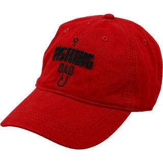 Fishing Dad Red Adjustable Hat