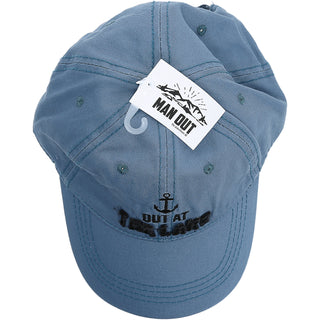 Out at the Lake Cadet Blue Adjustable Hat