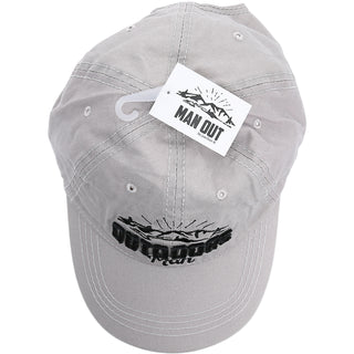 Outdoors Man Light Gray Adjustable Hat