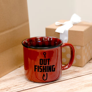 Out Fishing 18 oz Mug