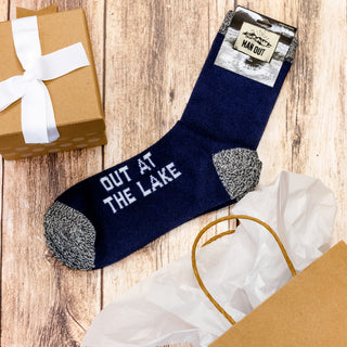 Out at the Lake Men's Socks