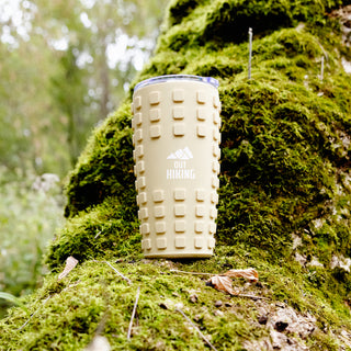 Out Hiking 20 oz Travel Tumbler with 3D Silicone Wrap