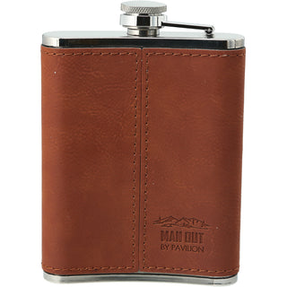 Out Hunting PU Leather & Stainless Steel 8 oz Flask