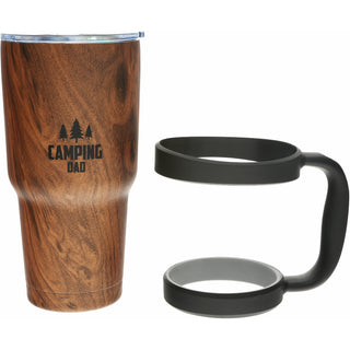 Camping Dad 30 oz Stainless Steel Travel Tumbler with Handle