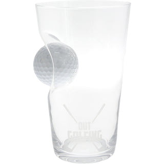 Out Golfing 15 oz Golf Ball Glass