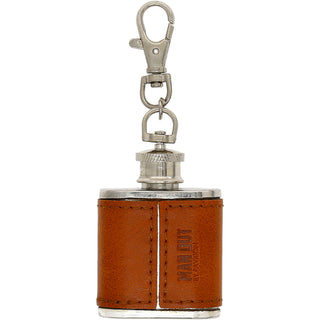 Out Hunting PU Leather & Stainless Steel 1 oz Mini Flask