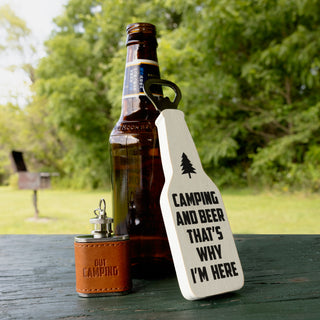 Camping 7" Bottle Opener Magnet