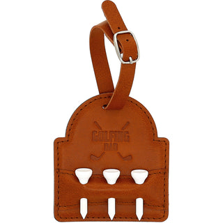 Golfing Dad PU Leather Golf Bag Tag