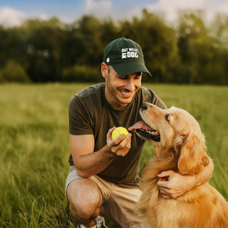 My Dog Dark Gray Adjustable Hat