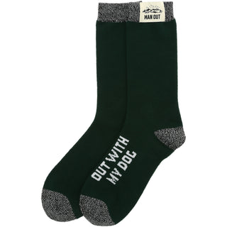Out with my Dog Men's Socks