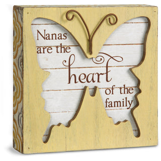 Nana 4.5" Butterfly Plaque