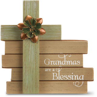 Grandma 6" Cross Plaque