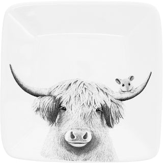 Highland Cow 4.25" Keepsake Dish