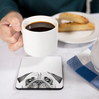 Pug 4.25" Coaster