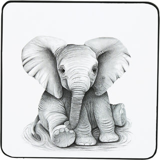 Elephant 4.25" Coaster