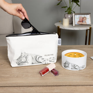 Feline Fine Zippered Pouch