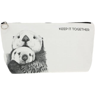 Otters Zippered Pouch