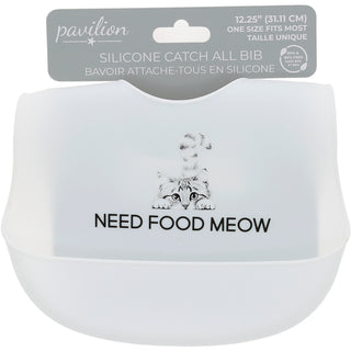 Food Meow Silicone Catch All Bib