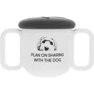 The Dog Silicone Snack Bowl with Lid