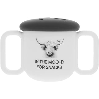 Moo-d For Snacks Silicone Snack Bowl with Lid