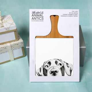 Dog Bamboo & Ceramic Tile Trivet