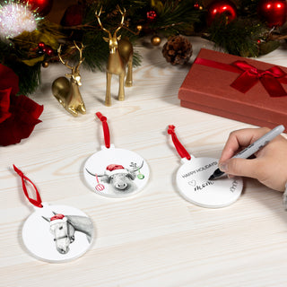 Highland Cow 4" Ceramic Ornament