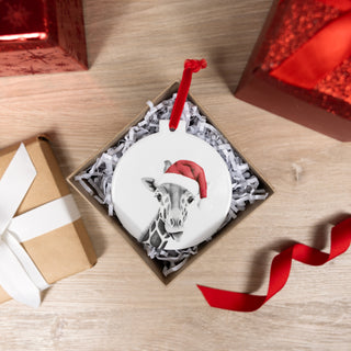 Giraffe 4" Ceramic Ornament