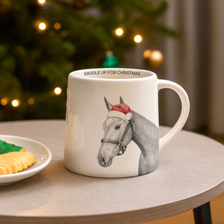 Christmas Saddle 17 oz Mug