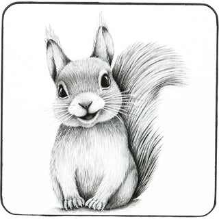 Squirrel 4.25" Coaster