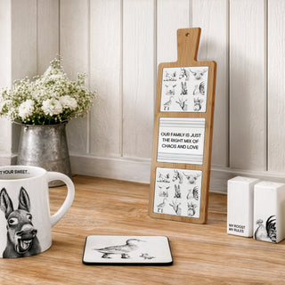 Family 16.5" Bamboo & Ceramic Tile Trivet