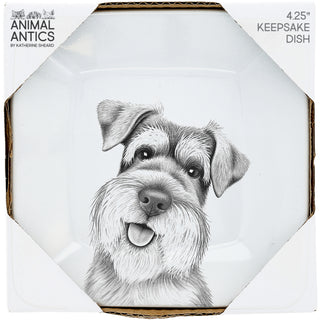 Schnauzer 4.25" Keepsake Dish