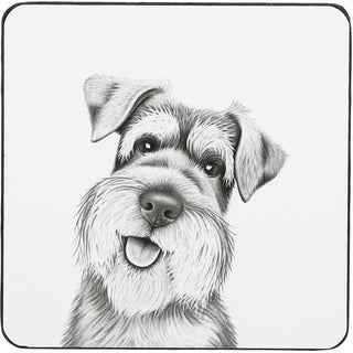Schnauzer 4.25" Coaster